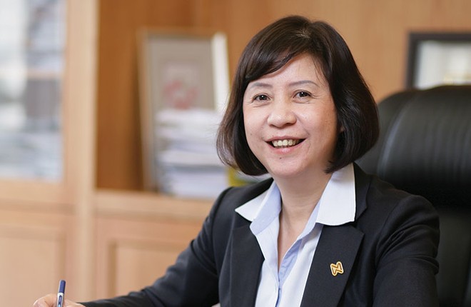 Bà Nguyễn Thị Hoàng Lan, Phó tổng giám đốc phụ trách Ban điều hành, Phó Chủ tịch Sở Giao dịch chứng khoán Hà Nội