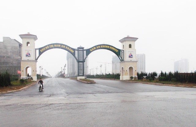 Cổng vào Khu đô thị mới Nam An Khánh