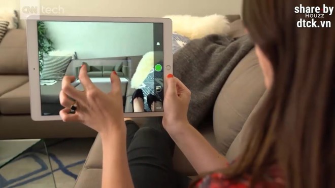 Ứng dụng thực tế ảo giúp khách hàng xem trước nội thất trong phòng trước khi mua