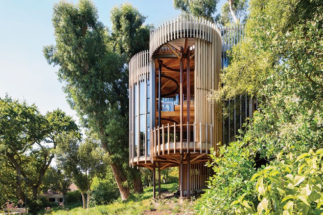 Kiến trúc lạ: Ngôi nhà thân cây, hoàn thiện giấc mơ tuổi thơ