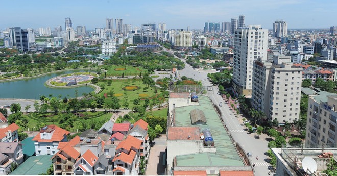 Sản phẩm nhà phố, biệt thự nở rộ tại khu vực phía Tây Nam Hà Nội. Ảnh: Dũng Minh