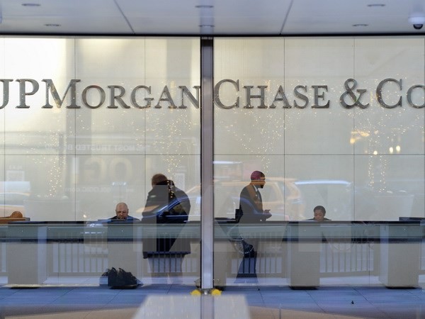 Trụ sở Ngân hàng JP Morgan Chase ở New York của Mỹ. (Ảnh: EPA/TTXVN)
