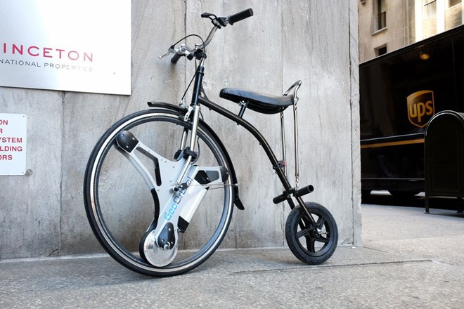 Bánh xe điện có thể lắp vào mọi xe đạp