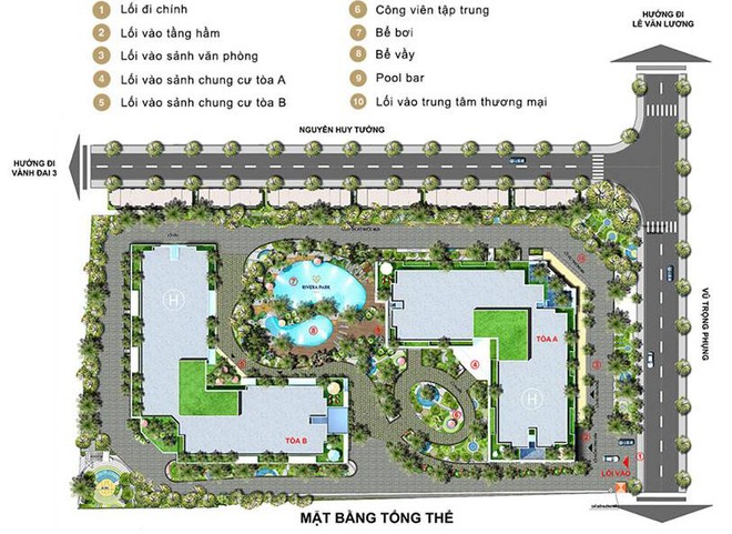 Vũ Trọng Phụng và Nguyễn Huy Tưởng là 2 tuyến phố tập trung dày đặc dự án nhà chung cư trên địa bàn quận Thanh Xuân.