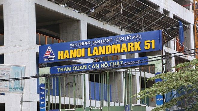Dự án Hà Nội Landmark 51 được triển khai theo hình thức liên danh chủ đầu tư giữa Vinafor và Sông Đà 1.01. Ảnh: Dũng Minh 