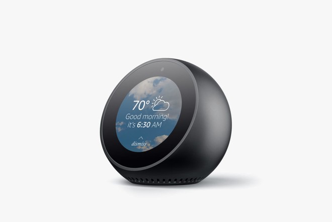 Amazon Echo Spot: đồng hồ báo thức kiêm trợ lý ảo Alexa kiêm Bluetooth Hub kiêm video call