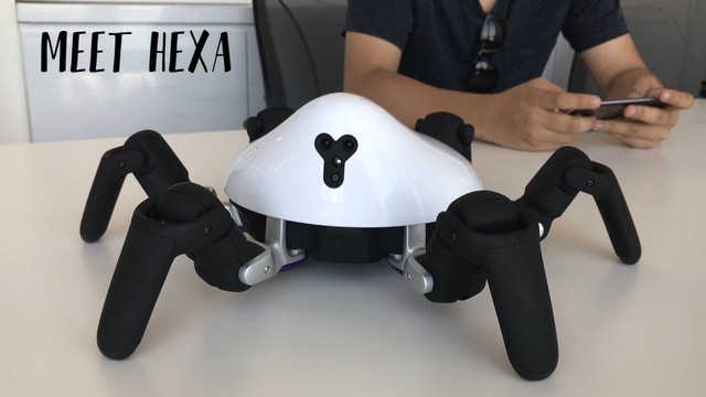 HEXA, robot mô phỏng nhện có thể điều khiển và lập trình được