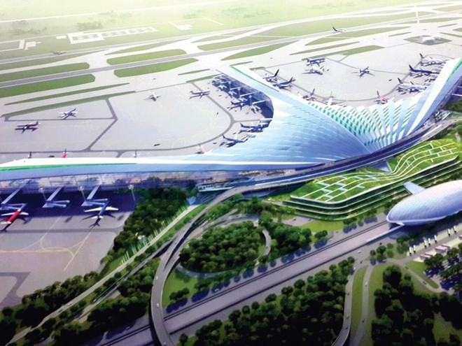 Một trong những phương án thiết kế Cảng hàng không quốc tế Long Thành.