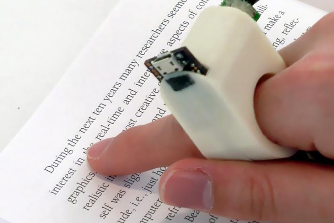 Finger Reader, thiết bị giúp người khiếm thị đọc sách