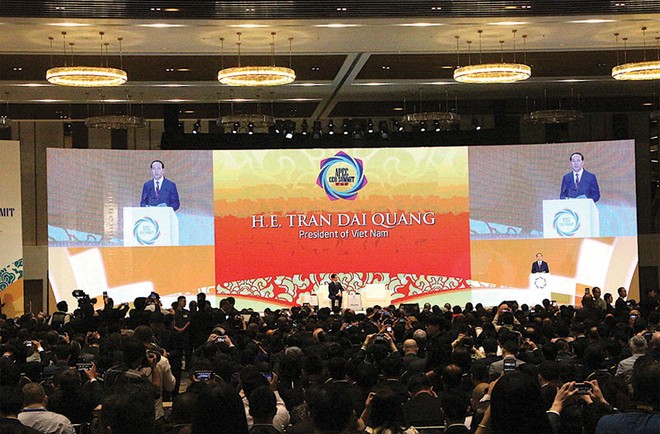 Chủ tịch nước Trần Đại Quang đánh giá cao cộng đồng doanh nghiệp đã có nhiều ý tưởng, xây dựng tầm nhìn APEC sau năm 2020