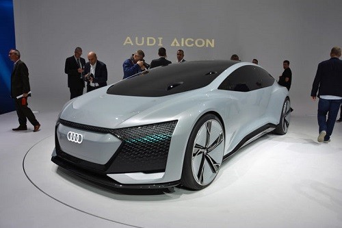Mẫu xe Aicon Concept được trang bị công nghệ chiếu sáng có chức năng như mắt người