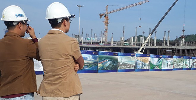 Nhiều dự án bất động sản lớn đang được đầu tư tại Vân Đồn. Ảnh: Việt Dương