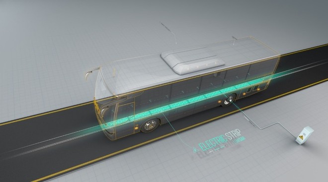 Công nghệ biến mặt đường thành nguồn điện cho xe buýt