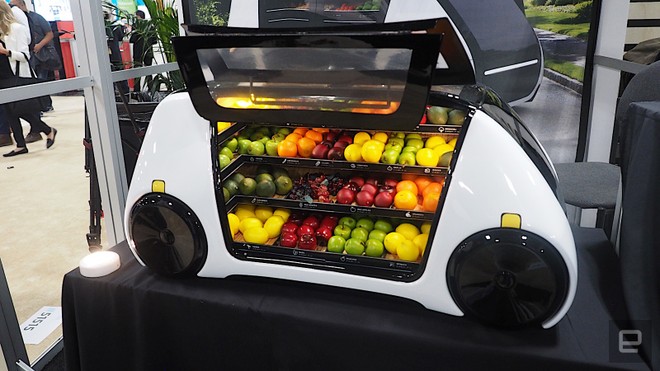 Robomart, robot tự lái có thể mang cả sạp rau quả tươi sống tới nhà bạn