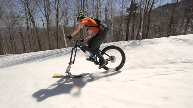 Fat Bike Skis, “bánh xe” đặc biệt giúp xe đạp đi được trên tuyết