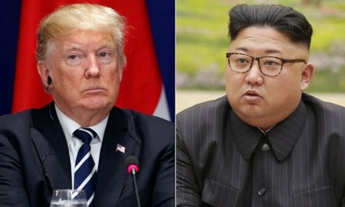 Tổng thống Mỹ Donald Trump (trái) và lãnh đạo Triều Tiên Kim Jong-un. Ảnh: AP.
