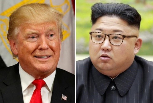 Tổng thống Mỹ Donald Trump và lãnh đạo Triều Tiên Kim Jong-un. Ảnh: Reuters. 

