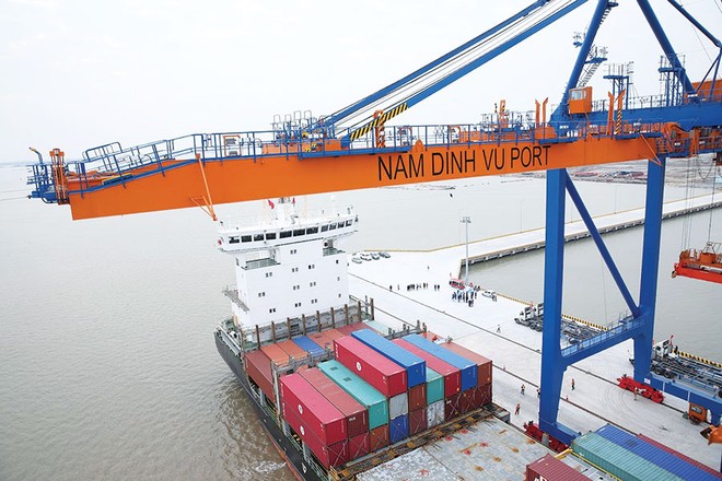 Cảng Nam Đình Vũ có khả năng đón tàu trọng tải 40.000 DWT