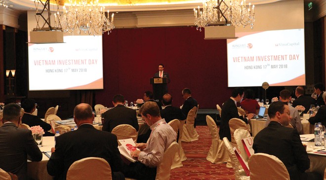 Vietnam Investment Day ngày 17/5 đã thu hút hơn 
60 khách mời là đại diện tập đoàn lớn trên toàn cầu tới tham dự