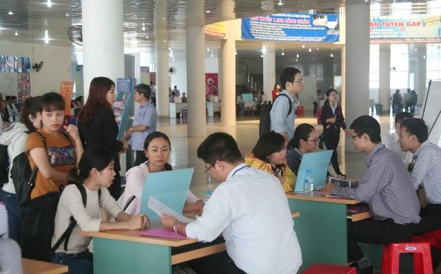 à Nội đã tổ chức nhiều san giao dịch việc làm trong năm 2018 (ảnh minh họa: Internet)