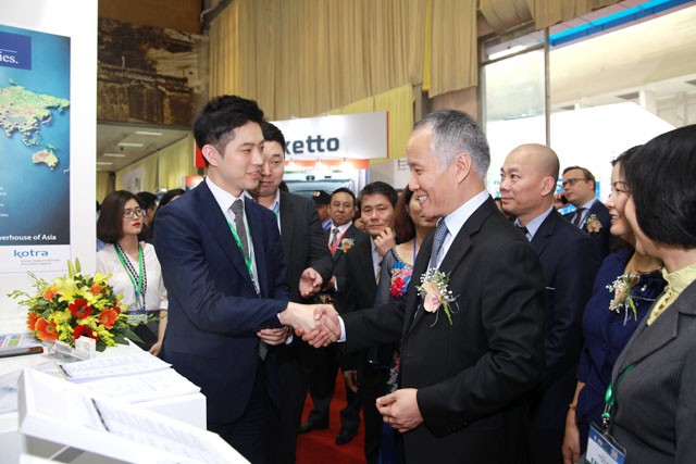 Thứ trưởng Bộ Công Thương Trần Quốc Khánh tại Vietnam Expo 2018