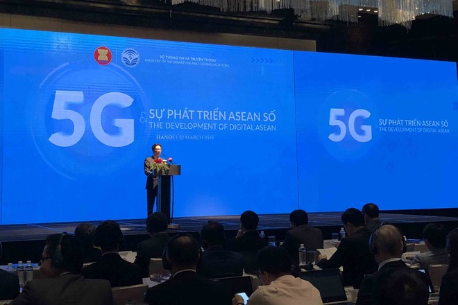  Phó thủ tướng Vũ Đức Đam phát biểu tại Hội nghị ASEAN về phát triển mạng 5G