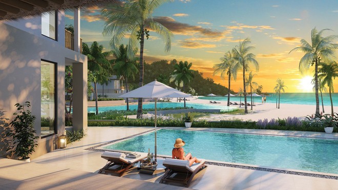 Ảnh phối cảnh villa siêu sang của Sun Premier Village Kem Beach Resort