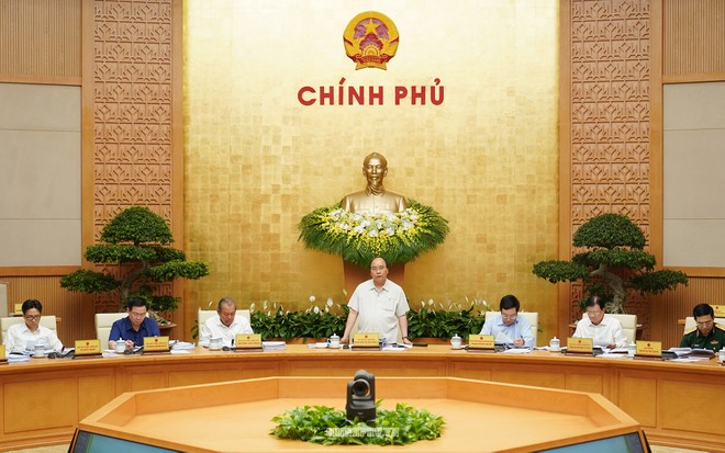 Thủ tướng Nguyễn Xuân Phúc chủ trì phiên họp. Nguồn: Chinhphu.vn