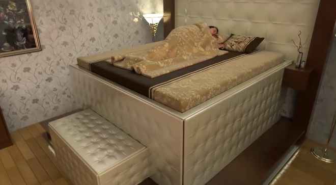 Thiết kế giường giúp bạn thoát thân trong động đất ngay cả khi đang ngủ