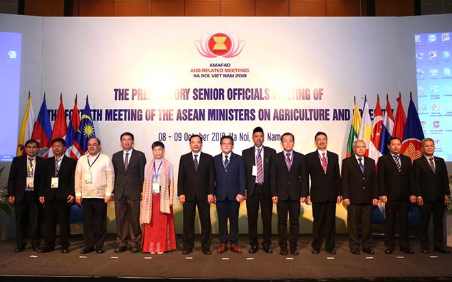 Hội nghị Bộ trưởng Nông Lâm nghiệp ASEAN lần thứ 40 diễn ra năm 2018 tại Hà Nội