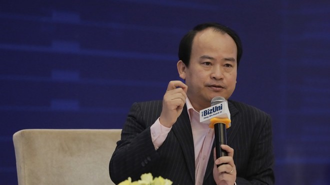 Ông Lâm Minh Chánh, Giám đốc Trường Đào tạo quản trị kinh doanh BizUni, Đồng sáng lập Cộng đồng Quản trị và Khởi nghiệp