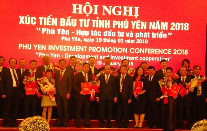 Hội nghị xúc tiến đầu tư năm 2018, tỉnh Phú Yên đã thu hút được nhiều dự án.