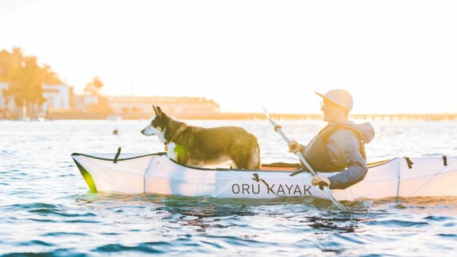 Thuyền kayak có thể gập lại và lắp ráp chỉ trong 2 phút