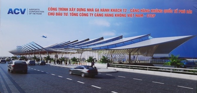  Nhà ga hành khách T2, CHKQT khi hoàn thành sẽ mang màu tím Huế đặc trưng - một màu sang trọng, quyến rũ