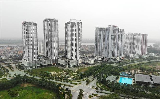 Các dự án chung cư cao cấp trong khu đô thị Gamuda Gaderns (Gamuda City) tại Hà Nội với vốn đầu tư từ Tập đoàn bất động sản Malaysia - Gamuda Land. Ảnh minh họa: Danh Lam/TTXVN