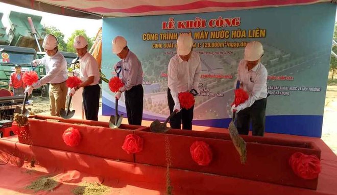 Thành phố Đà Nẵng khởi công dự án Nhà máy nước Hòa Liên.