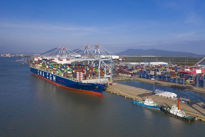 Theo Công ty TNHH Cảng quốc tế Cái Mép (CMIT), hiện 100% hàng hóa xuất nhập khẩu tuyến xa và hàng nội Á tại  khu vực Cái Mép đều do các hãng tàu nước ngoài chuyên chở, thị phần của các hãng tàu nội địa là 0%.