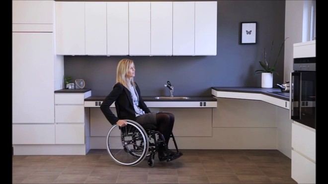 Thiết kế bếp và phòng tắm thân thiện cho người khuyết tật và hạn chế vận động