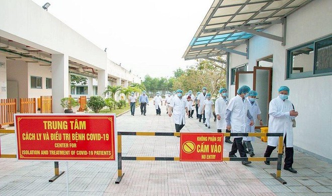 Bệnh viện Trung ương Huế cơ sở 2, nơi điều trị cho các bệnh nhân COVID-19 nặng từ Đà Nẵng và Quảng Nam chuyển ra.
