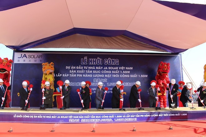 KBC: Khởi công dự án Công ty TNHH JA Solar Việt Nam
