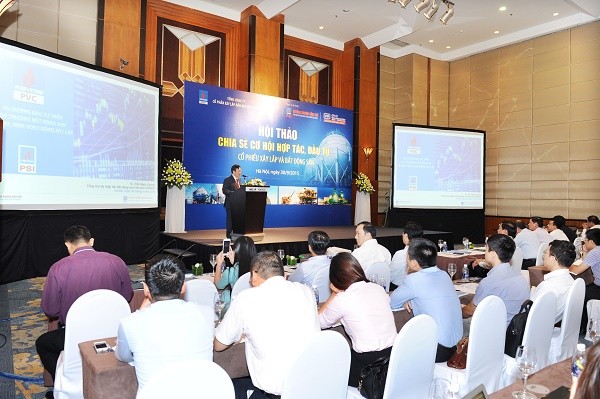 Hội thảo cơ hội đầu tư từ thoái vốn tại các công ty con của Tổng công ty Xây lắp Dầu khí - CTCP do PSI tổ chức.