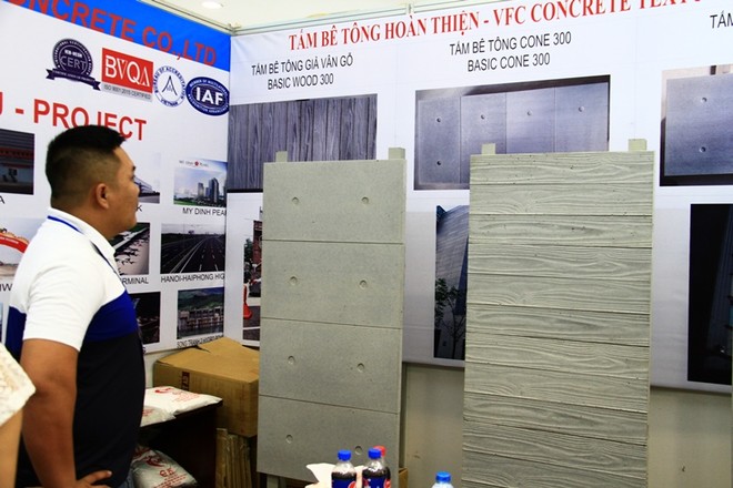 Khai mạc triển lãm chuyên ngành bê tông, xi măng tại Hà Nội