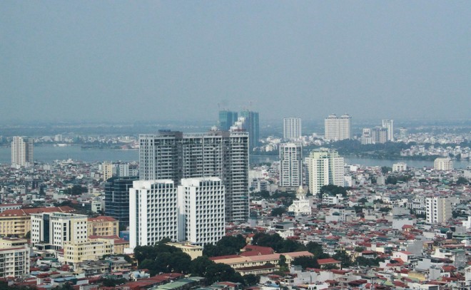 Giá căn hộ tại Hà Nội đang neo cao ở mức 1.872 USD/m2. Ảnh: Thành Nguyễn.