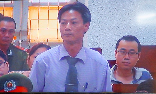 Đại diện Vietinbank tại phiên xử bầu Kiên sáng 24/5 (ảnh chụp màn hình)