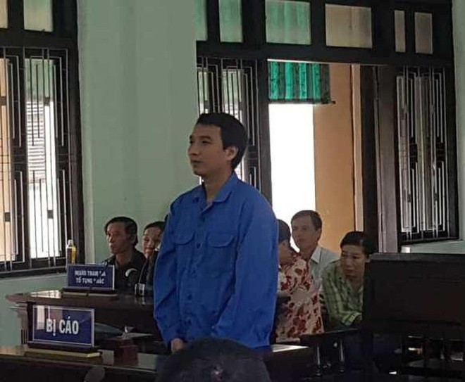 Bị cáo Phạm Văn Phong tại phiên tòa sơ thẩm