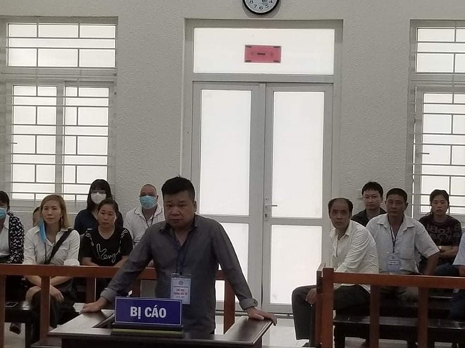 Bị cáo Trần Văn Hồng tại phiên tòa 