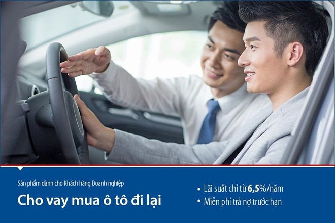 Viet Capital Bank cho  vay mua ô tô lãi suất 6,5%/năm