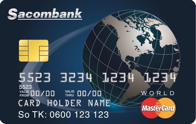 STB phát hành thẻ tín dụng Sacombank World MasterCard