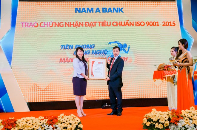 Nam A Bank đạt chứng nhận tiêu chuẩn ISO 9001:2015
