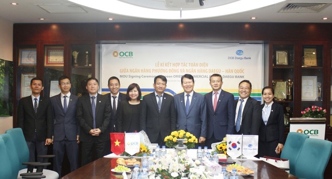 OCB ký hợp tác toàn diện với Ngân hàng Daegu Hàn Quốc